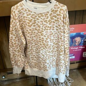 Aerie Sweatshirt, leopard print, sz M